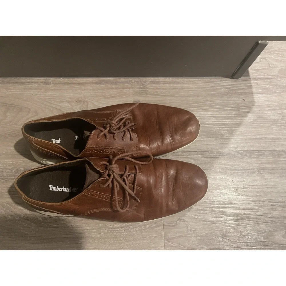 Timberland‎ Men's Dress Shoes Brown Size 11.5 Classic Minimalist Preppy Dressy